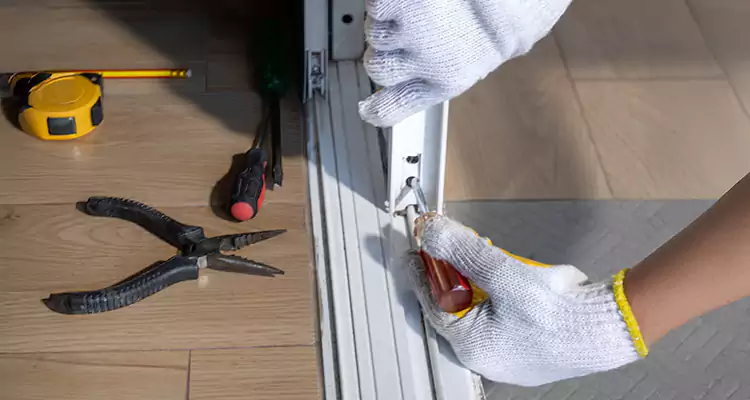 Backyard Sliding Door Track Repair in Holiday, FL